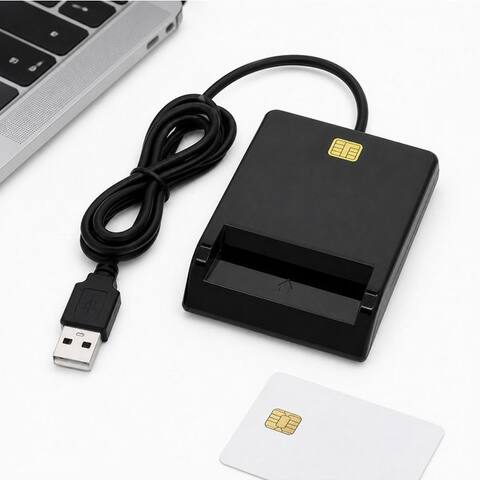 Xeooce XEOOCE carte mémoirenleser USB, Smartcard Reader pour SIM et carte mémoire externer Speicher (480 Mbit/s, 20