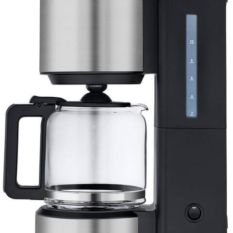 WMF cafetière filtre Stelio Aroma, 1,25l Kaffeekanne, Papierfilter 1x4, 10 Tassen, Warmhaltefunktion,