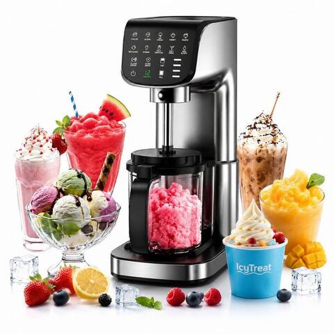 Icytreat IcyTreat sorbetière IcyTreat IC-1010 EU 12-in-1 540 ml * 3, 1,6 l, 500 W, Inclus Rezeptheft + Messlöffel,