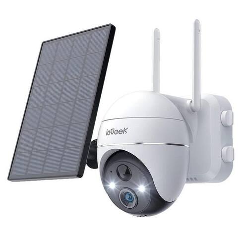 Twufy TWUFY caméra de surveillance ieGeek 2K 3MP caméra de surveillance Aussen Solar/Akku avec Solarpanel