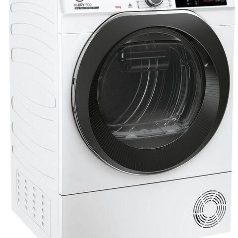 Hoover Hoover Wärmepumpensèche-linge NDEH10A2TCBEXS-S, WiFi + Bluetooth, AquaVision, Schuhgestell, Kindersicherung