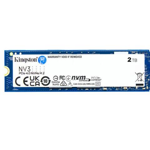 Kingston Kingston 2000G NV3 M.2 2280 NVMe SSD interne SSD (2000 GB) 6000 MB/S Lesegeschwindigkeit, 5000 MB/S