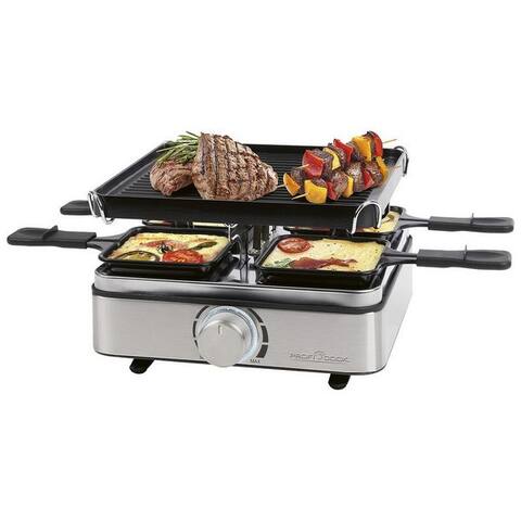 Proficook ProfiCook raclette PC-RG 1301, raclette, inkl. 4 Pfännchen et 4 Spachtel