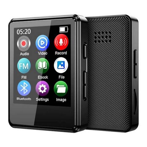 Kinsi KINSI MP3/MP4-Player 64GB, Bluetooth 5.0, 2.0" Farbécran, Wecker baladeur MP3 (mehrere Audio-Formate, lange