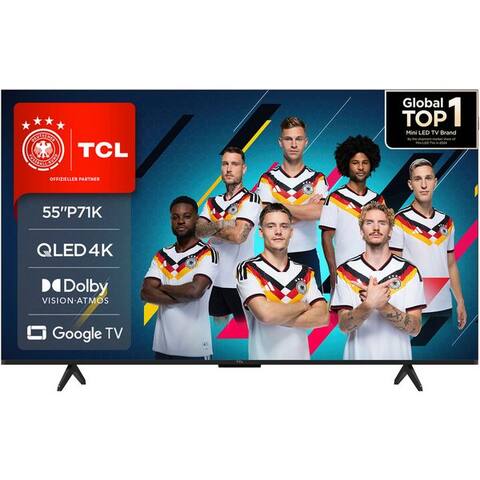 GOOGLE 55P71KX1 QLED-téléviseur (139 cm/55 pouces, 4K Ultra HD, TV connectée, Google TV, Multi-HDR, Dolby Vision,