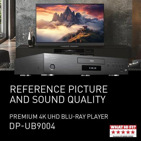 PANASONIC DP-UB9004AG1 Blu-ray-Player (UHD Blu-ray-Player avec 4K, 3D, WiFi et hervorragender Klangqualität)