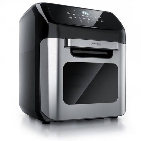 Arendo Arendo air fryer Airfryer 12L avec Zubehör, 4in1 Edelstahl Heissluftfriteuse XXL, 1800 W, Mini four, Grill,