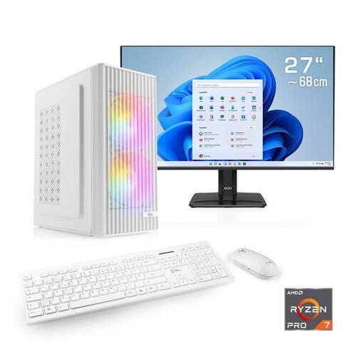 Csl CSL Spectrum V25272 PC-Komplettsystem (27", AMD 5755G, Intel® Graphics, 4 Xe Cores, 32 GB RAM, 1000 GB SSD)