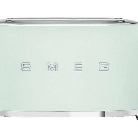 Smeg Smeg grille-pain TSF02PGEU, 2 lange Schlitze, pour 2 Scheiben, 1500 W