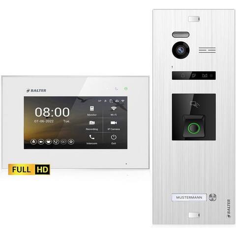 Balter Balter Video-Türsprechanlage EVO HD Fingerprint et RFID pour 1 Familienhaus, 1x moniteur (Einfamilienhaus,