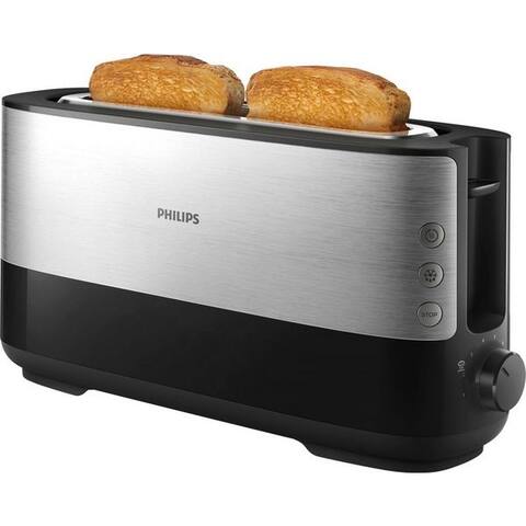 PHILIPS grille-pain HD2692/90, 1 langer Schlitz, pour 2 Scheiben, 950 W, avec Aufwärm- et Auftaufunktion, intégréem