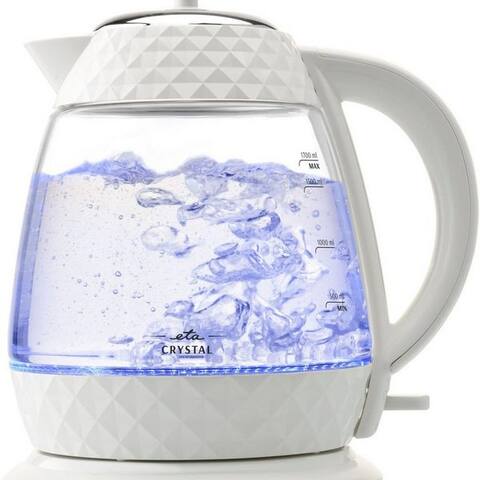 Eta eta bouilloire Crystal ETA315490010, 1,7 l, 2200 W, in einem edlen Weiß, aus Glas et avec Beleuchtung