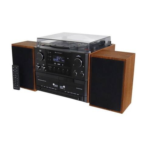 Soundmaster Soetmaster MCD5600 platine vinyle Stereoanlage DAB+ Kassette CD USB Bluetooth Multifunktionsspieler