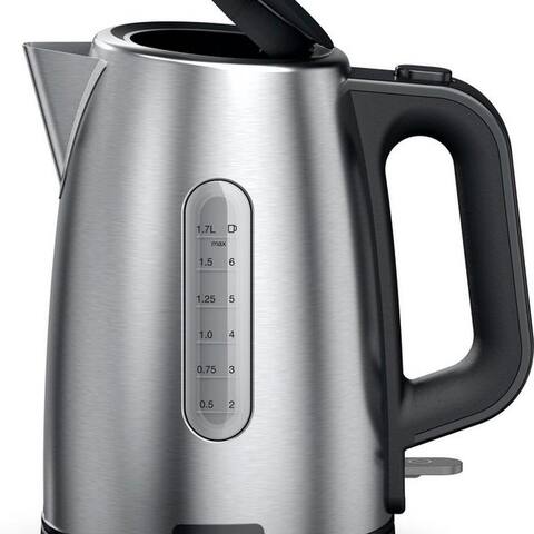 BRAUN bouilloire PurShine WK 1500 BK - 1,7 L, Schnellkochsystem, Anti-Kalk Filter, 1,7 l, 2200 W, 2.000 W, Kocht