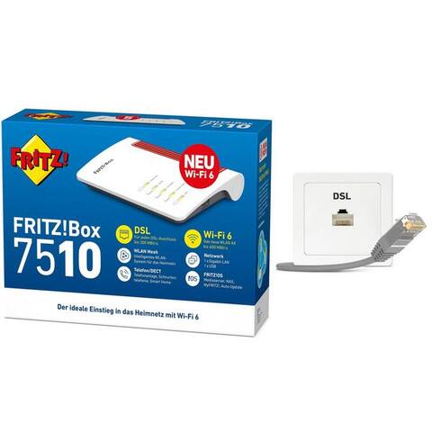 FRITZ ! FRITZ!Box 7510 WiFi VDSL ADSL DSL routeur Wi-Fi 6 Internet DSL-routeur