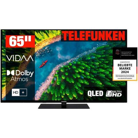 Telefunken Telefunken D65Q850M8CWI QLED-téléviseur (164 cm/65 pouces, 4K Ultra HD, TV connectée)