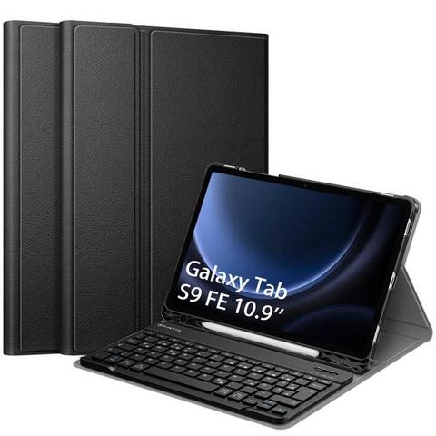SAMSUNG Fintie Étui pour tablette + clavier pour Samsung Galaxy Tab S10 Lite/S10 FE/S9 FE 10.9" & S9 11", Keyboard Cover