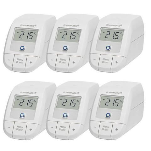 Homematic Homematic IP Heizkörperthermostat 6er Set Heizkörperthermostat basic, (6 St)
