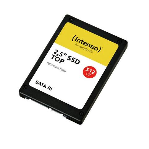 Intenso Intenso Top SSD-disque dur (512 GB) 2.5"" 550 MB/S Lesegeschwindigkeit, 500 MB/S Schreibgeschwindigkeit
