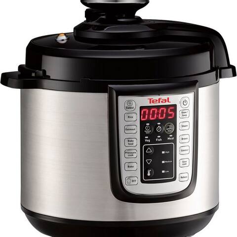 TEFAL Multikocher Fast & Delicious inkl. Reislöffel, Untersetzer, Messbecher & Rezepten, 1200 W, 6 l Schüssel,