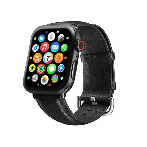 CoolGadget Bracelet pour montre connectée Fitnessarmband aus echtem LEDer, pour Apple montre 1 - 4 / 5 / 6 / 7 / 8