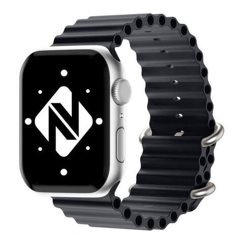 Nalia Bracelet pour montre connectée Apple montre 38mm/40/41/42(Serie 10/11), Ocean Style Sportarmband / Silikon