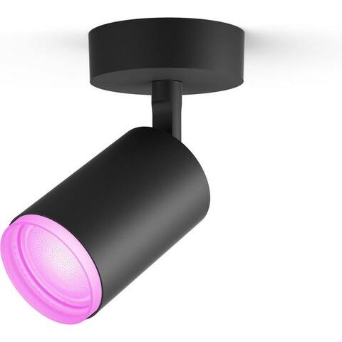 PHILIPS Hue LED Deckenspot White & Color Ambiance Fugato 1er Aufbauspot, Abschaltautomatik, Bluetooth, CCT - über