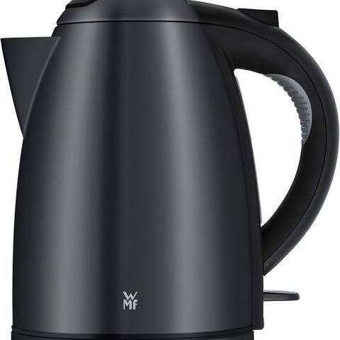 WMF bouilloire Stelio Deep Black, 1,7 l, 2400 W, Cromargan, beluminairete Wasserstandsanzeige, 2400 W