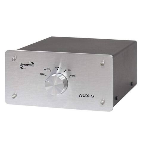 Dynavox Dynavox AUX-S Eingangsumschalter silber Audio-Adapter Cpouces zu Cpouces