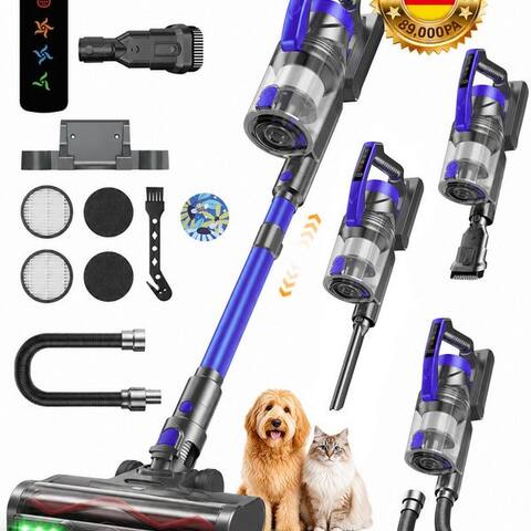 Zoomcat ZOOMCAT Akku-aspirateur balai Hand- et Stiel-aspirateur sans fil,89KPA/760W/70Mins akkuaspirateur, 760 W,