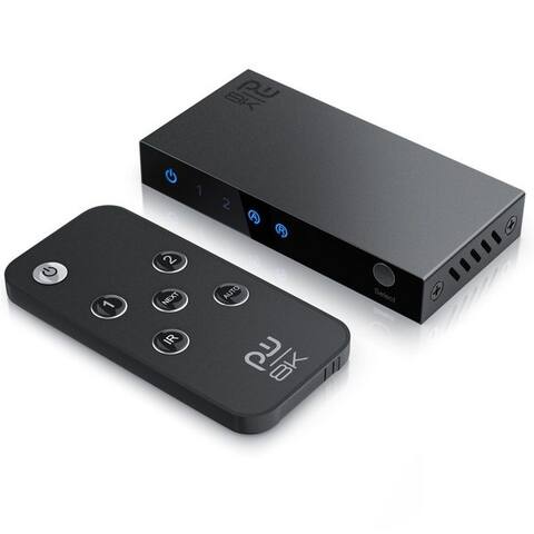Primewire Primewire Audio / Video Matrix-switch 2-Port HDMI Splitter, 8K HDMI switch 2 in 1 Out UHD, avec