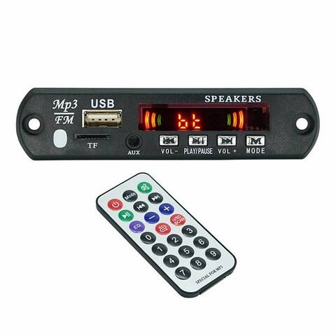 Bolwins Bolwins N13C Drahtlos Bluetooth Decoder MP3 Player Auto Audio USB TF FM-radio baladeur MP3 (0 GB, Bluetooth,