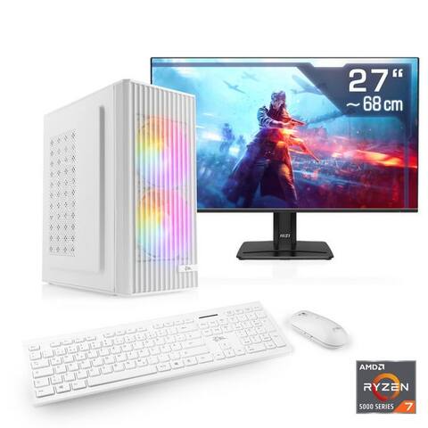 Csl CSL Spectrum V25276 PC-Komplettsystem (27", AMD Ryzen 7 5700X, GeForce RTX 5060, 32 GB RAM, 1000 GB SSD)