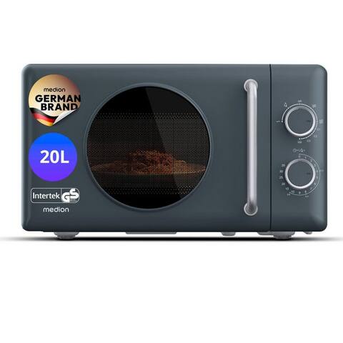 Medion® Medion® micro-ondes MD100119, 800W puissance,5 micro-ondesnstufen, Auftaufunktion, Retro-Design