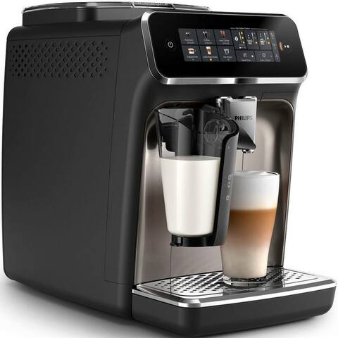 PHILIPS machine expresso automatique EP3347/90 3300 Series, 6 Getränke (heiß oder eisgekühlt), LatteGo-Milchsystem,