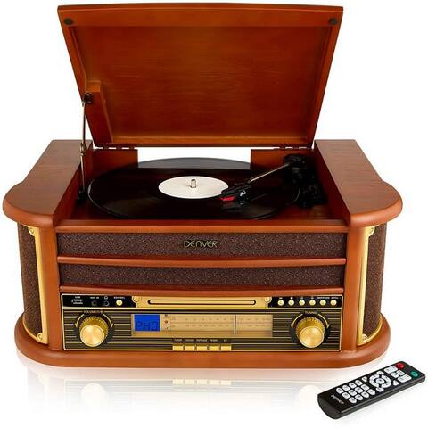 Denver Denver MCR-50 platine vinyle (3-Gang-Riemen, platine vinyle, Kassette, CD, radio, USB-MP3)