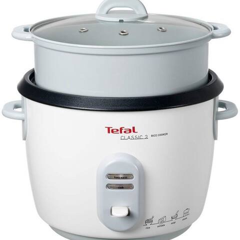 TEFAL cuiseur à riz RK1011, 600 W, 10 Tassen Kapazität (5 L), automatische Warmhaltefunktion, Dampfkorb