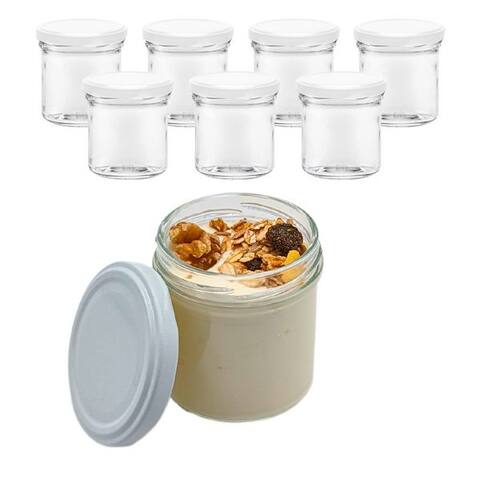 Mikken mikken Joghurtgläser 8er Set Dessertgläser 167 ml Joghurtgläser avec Schraubdeckel, (8er Set)