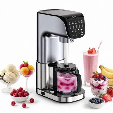Bbg BBG sorbetière sorbetière avec 10 Programmen, Speisesorbetière, 0,57 l, avec 3 Eisbehältern à 0.57L et