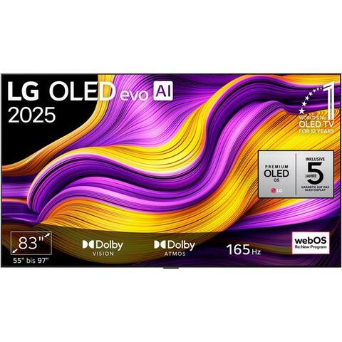 LG OLED83G57LW OLED-téléviseur (210 cm/83 pouces, 4K Ultra HD, TV connectée)