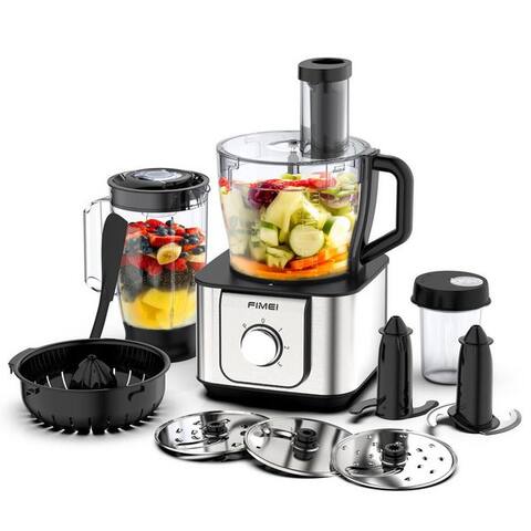 Fimei FIMEI robot de cuisine HGM406, 1100 W, 3,2 l Schüssel, 3,2L Zerkleinerer, 1,5L blender, Mühle, Zitruspresse &