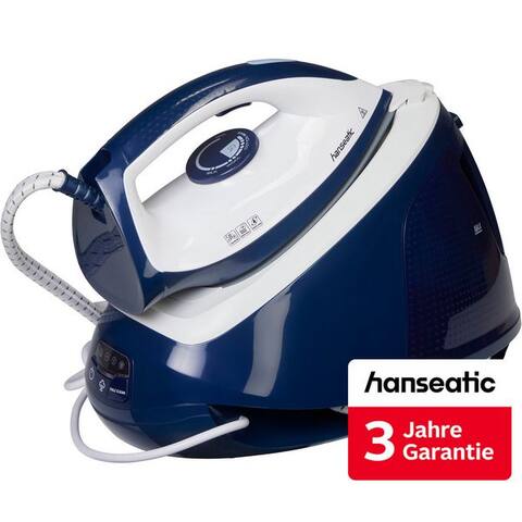 Hanseatic Hanseatic centrale vapeur HIS1565BLD, 6,5 bar Dampfdruck, max. 300g/min Dampfmenge, 1500 ml Wassertank, inkl.