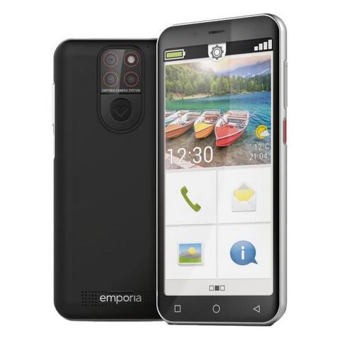 Emporia Emporia SMART.5 mini Seniorentéléphone (4.95 pouces, 64 GB Speicherplatz, 4,95-pouces-écran, Android 13, 13
