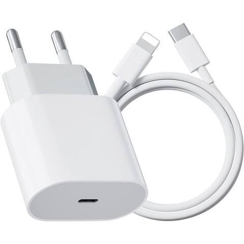 Futurea Futurea Ladekabel pour iPhone Ladeset Kabel 1m USB-C Lightning 20W Ladestecker USB-Ladegerät (100cm Lightning