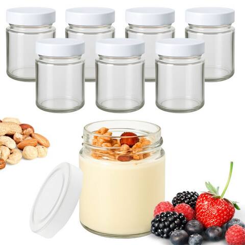 Mikken mikken Joghurtgläser 8 Dessertgläser 212 ml Joghurtglas avec Schraubdeckel, (8er Set)