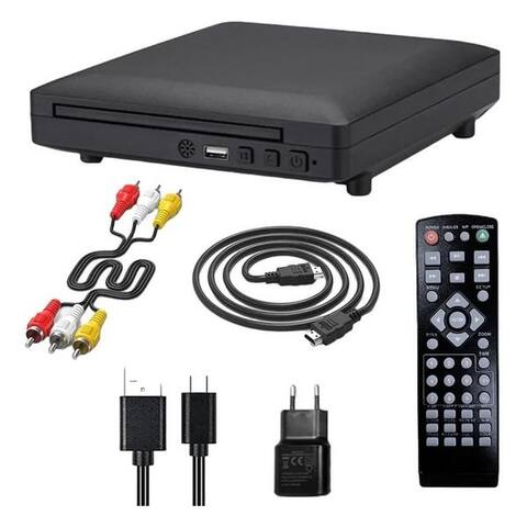 Topcony ToPCony Region-Free DVD Player pour téléviseur avec HDMI Mini DVD Player DVD-Player (1080P, lecteur CD