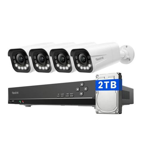 Reolink Reolink caméra de surveillance 8MP 4K PoE Sicherheitssystem avec Smart-Erkennung (Innenbereich, Außenbereich,