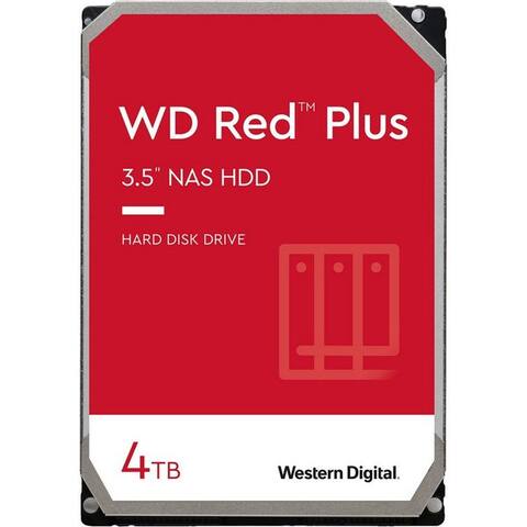 WD Western Digital WD Red Plus NAS-disque dur 4 TB, (SATA 6 Gb/s, HDD-disque dur (4 TB) 3.5"