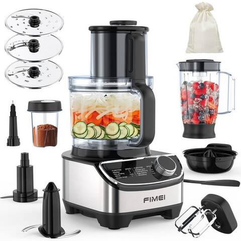 Fimei FIMEI robot de cuisine HGM411, 1300 W, 3,5 l Schüssel, 1,5L blender, Mühle, Zitruspresse & weitere