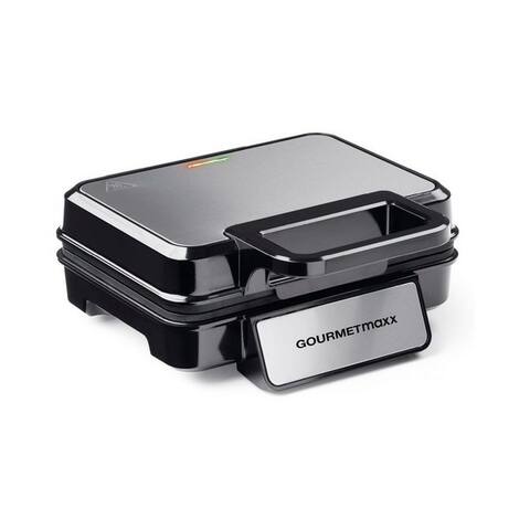 Gourmetmaxx GOURMETmaxx gaufrier Waffelautomat Waffelmaker, 1200,00 W, pour 2 Belgische Waffeln Antihaft Cool-tactile